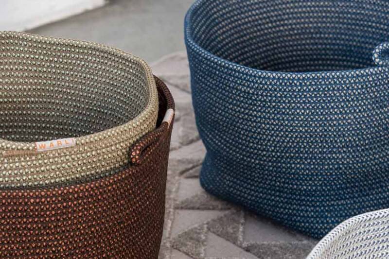 Eco Living Set Di 4 Contenitori In Corda Di Iuta Per Piante - Fioriere Intrecciate A Mano, 11,4 Cm, Con Rivestimento Impermeabile, Multiuso, Colori Rosso, Verde E Naturale - 3