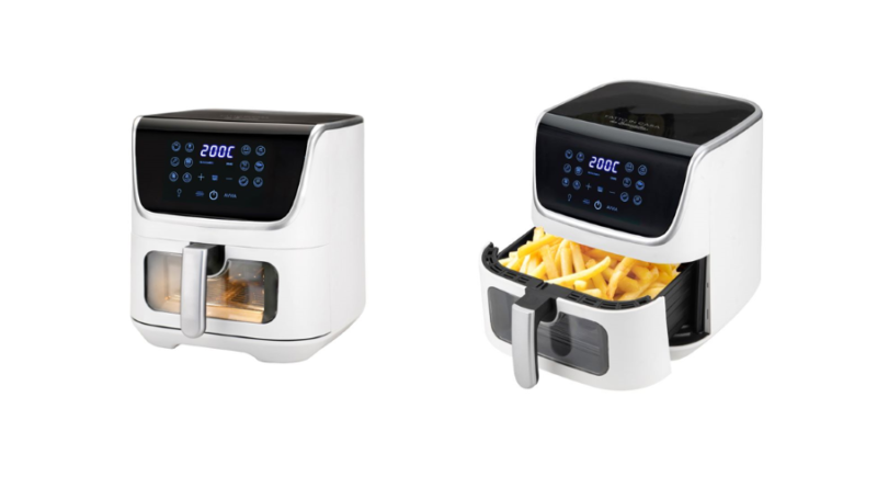 Gourmetmaxx Fryup Verticale Doppia Camera Friggitrice ad aria calda 10L