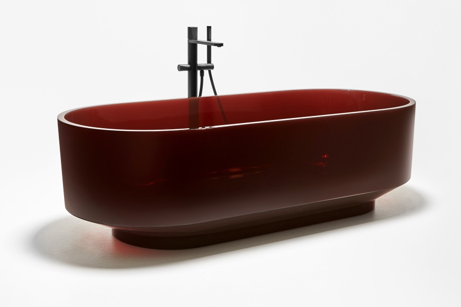 vasca freestanding rossa