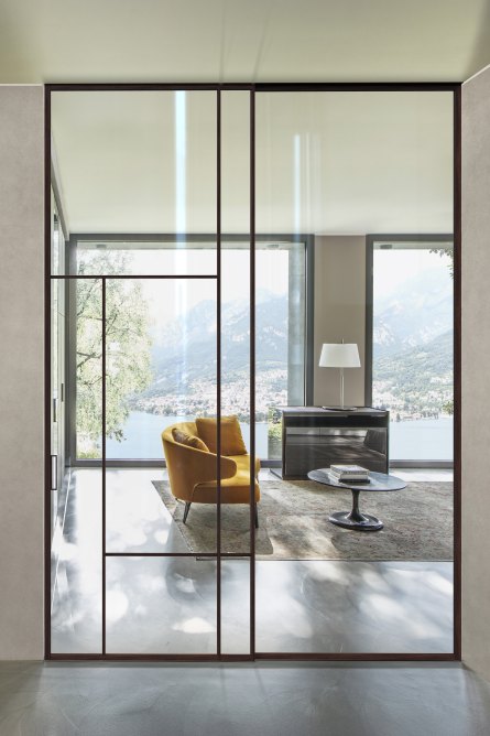 porte e pareti divisorie in vetro