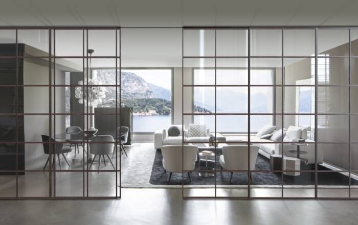 porte e pareti divisorie in vetro