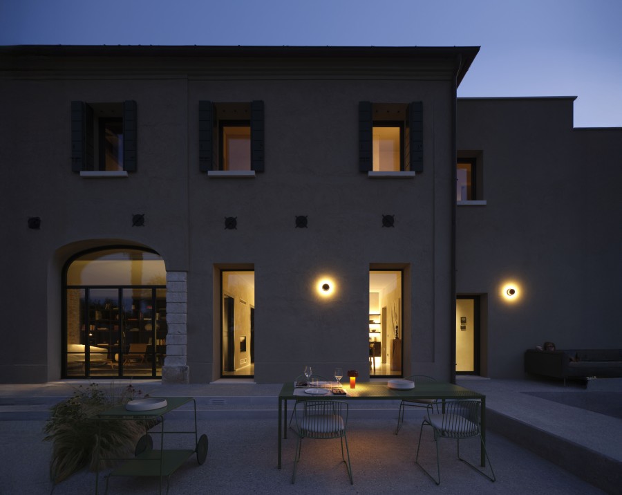 illuminazione casa in collina