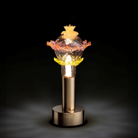 lampada da tavolo in vetro di murano