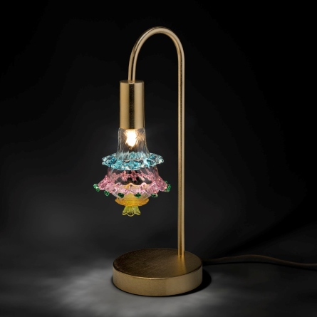 lampada da tavolo in vetro di murano