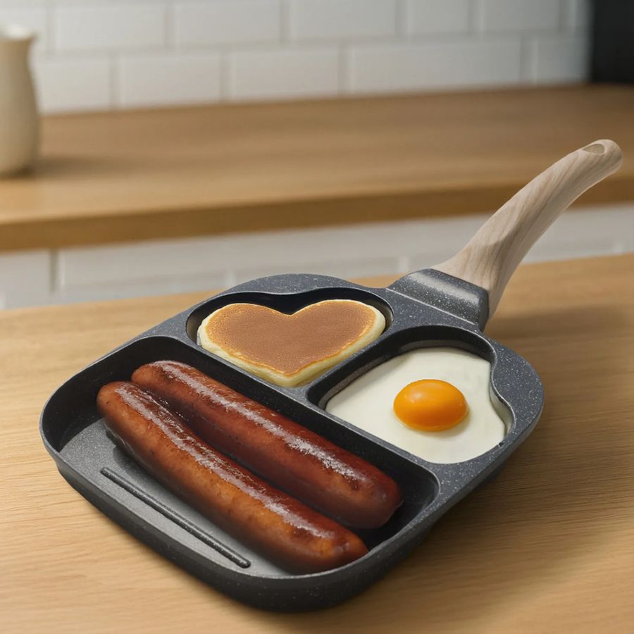 padella per cucinare a forma di cuore