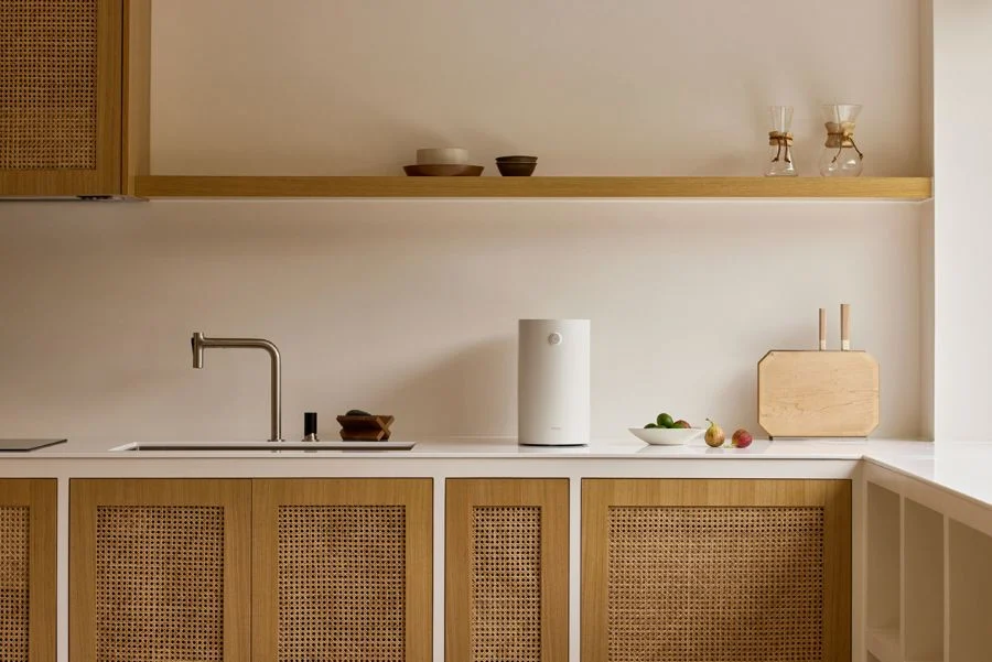 cucina con elettrodomestico