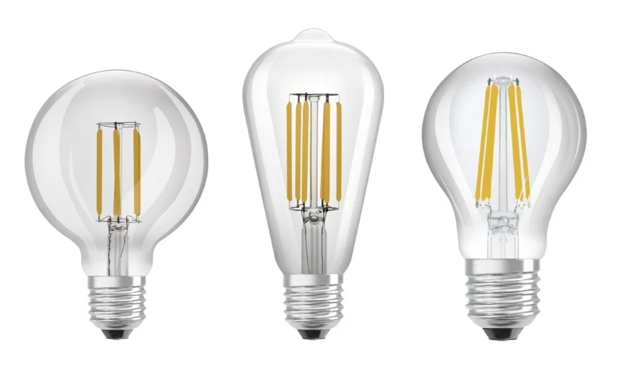 lampadine a basso consumo di energia realizzate con vetro riciclato 