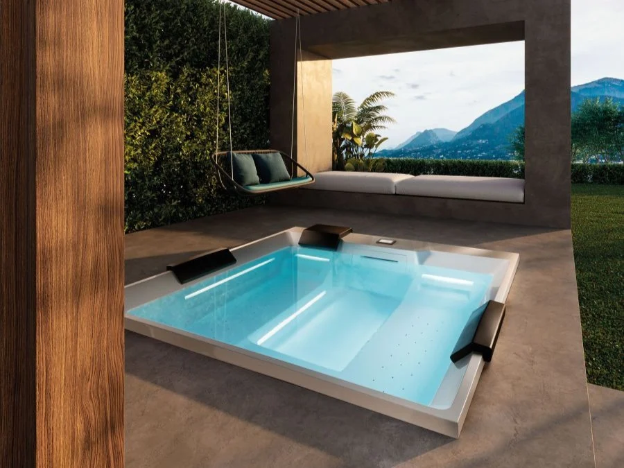 minipiscina con idromassaggio