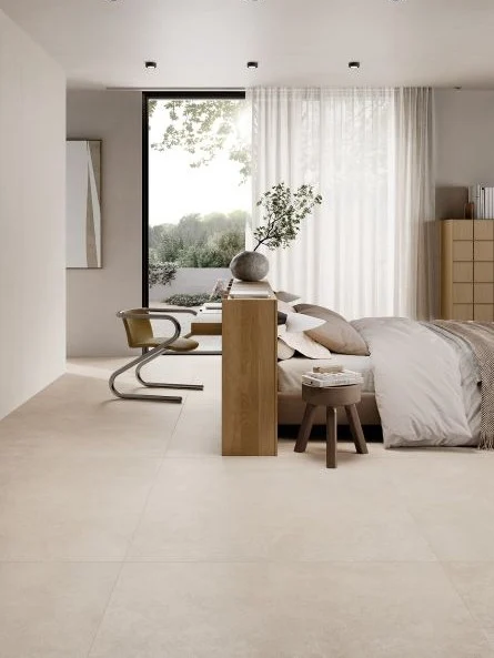 pavimento in gres per la camera da letto