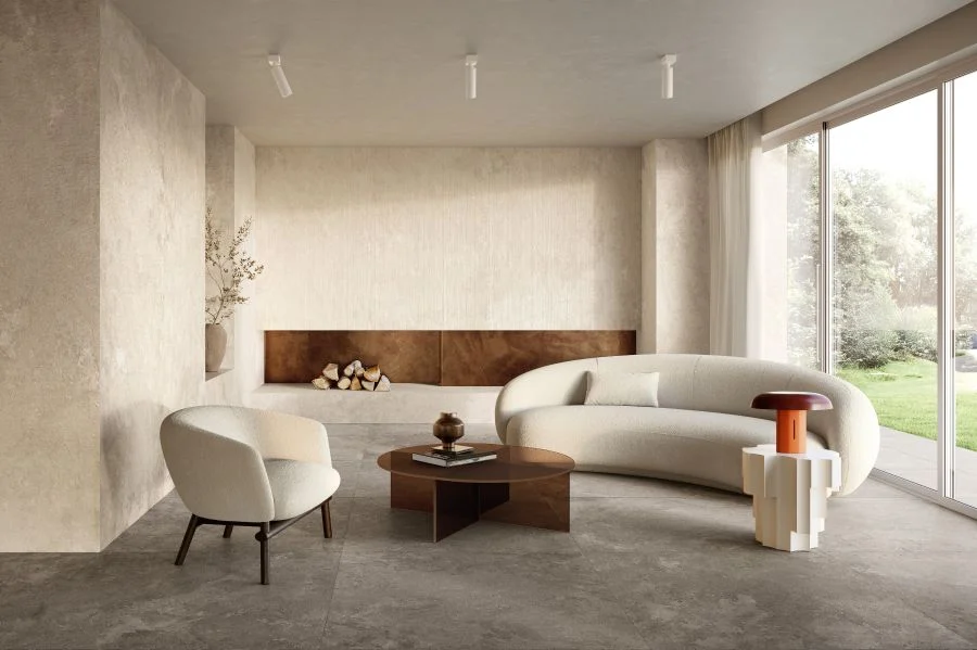 pavimenti in gres nell'area living