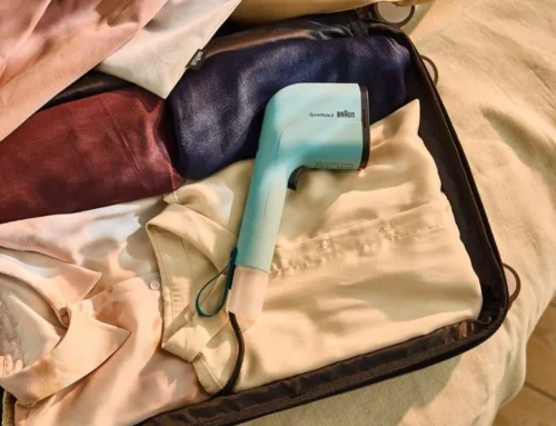 Stiratore verticale portatile di Braun, il ritocco veloce