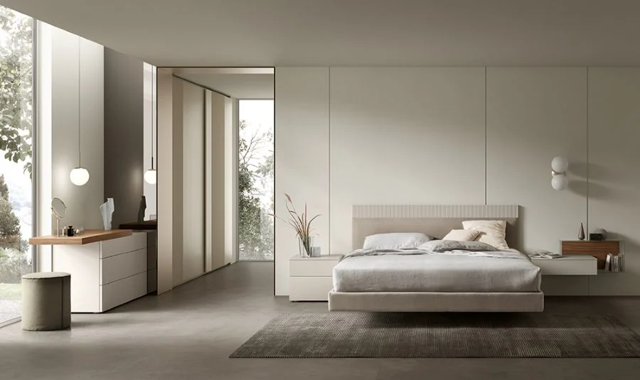 colori neutri nella camera da letto moderna