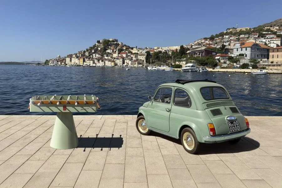 calciobalilla e Fiat 500