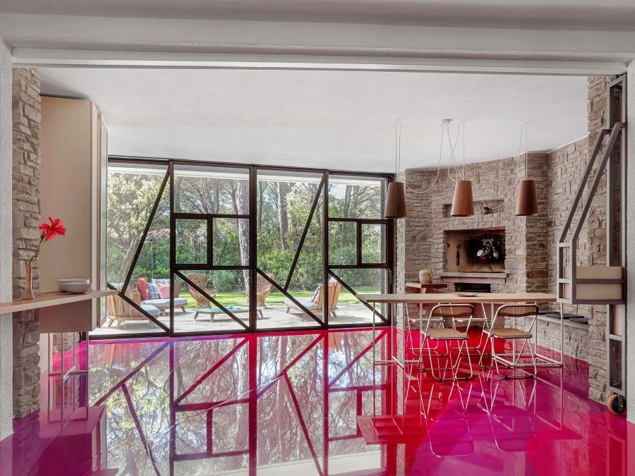progetto di restyling villa in pineta