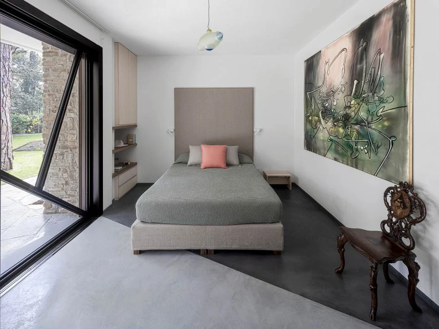 camera da letto nel progetto di interior design