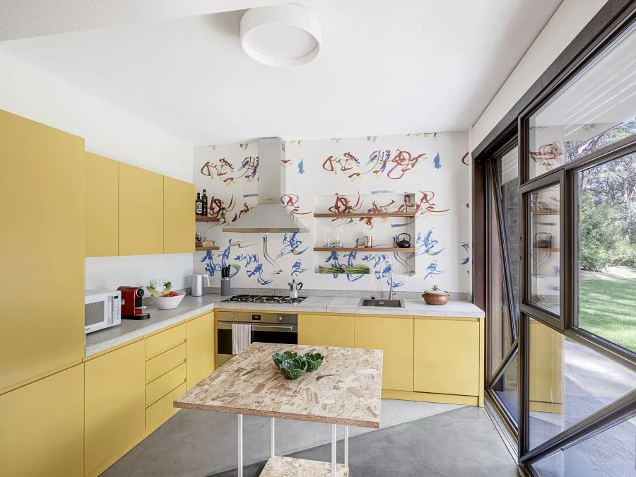 cucina nel progetto di restyling della villa