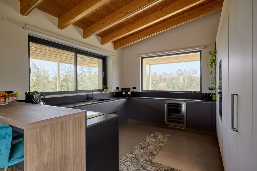 cucina nel progetto residenziale in Toscana