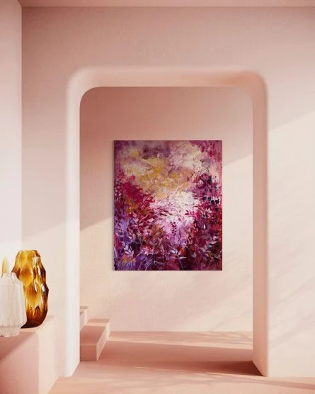 opera di pittura astratta