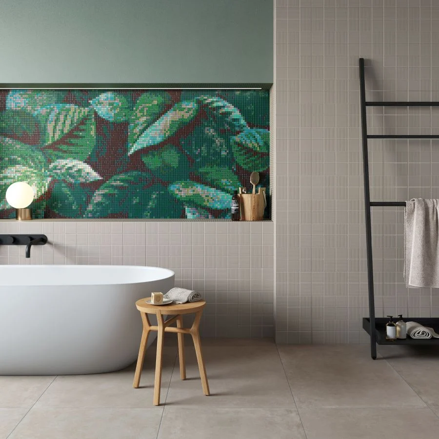 mosaico ceramico per l'ambiente bagno