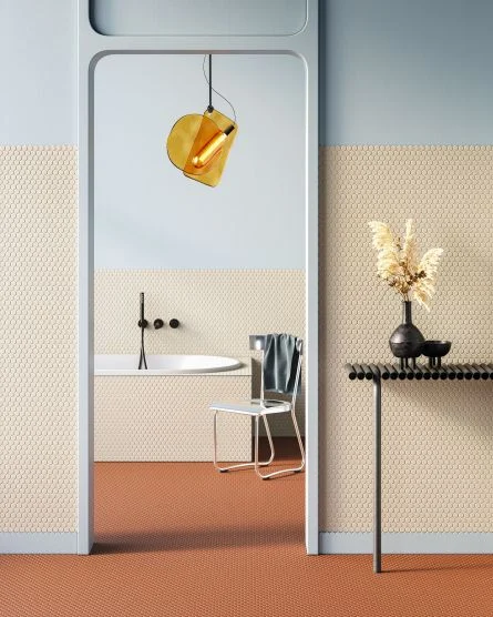 mosaico ceramico in bagno