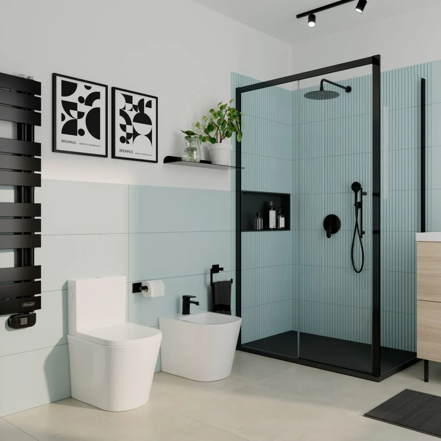 ambiente bagno con doccia stile Design